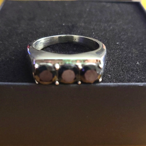 Thai Black Spinel Men's Ring Size 11 - Picture 6 of 6